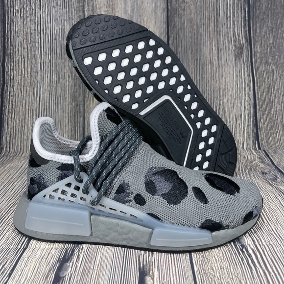 adidas Other - adidas NMD Human Race Pharrell Hu Ash Grey/Core Black Leopard Mens sizes ID1531